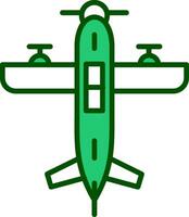 Wasserflugzeug Vektor Symbol