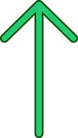 Pfeil-Vektor-Symbol nach oben vektor