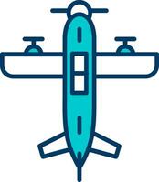 Wasserflugzeug Vektor Symbol