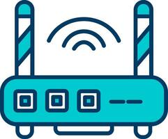 WLAN-Router-Vektorsymbol vektor