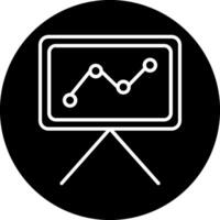 Liniendiagramm-Vektorsymbol vektor