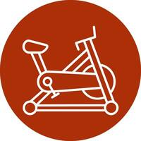 stationär Fahrrad Vektor Symbol