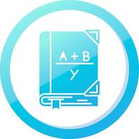 Algebra solide Blau Gradient Symbol vektor