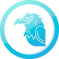 Adler solide Blau Gradient Symbol vektor