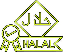 Symbol für Halal-Vektor vektor