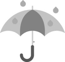 Regenschirm grau Rahmen Symbol vektor