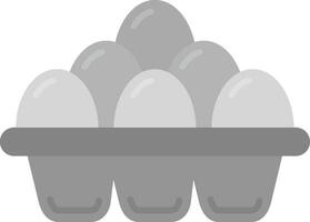 ägg grå skala ikon vektor