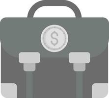 Geld Tasche grau Rahmen Symbol vektor