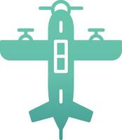 Wasserflugzeug Vektor Symbol