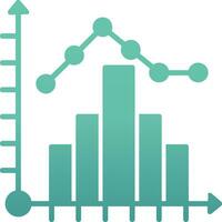 Histogramm-Vektorsymbol vektor
