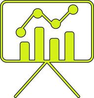 Statistiken Präsentation Vektor Symbol