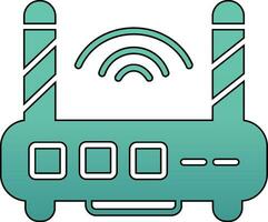 WLAN-Router-Vektorsymbol vektor