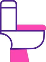 Toilette Sitz Vektor Symbol