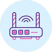 WLAN-Router-Vektorsymbol vektor