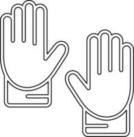 Handschuh-Vektor-Symbol vektor