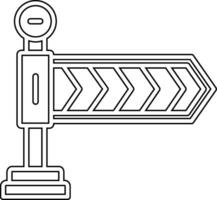 Vektorsymbol für Straßensperren vektor