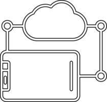 Vektorsymbol für die Datenübertragung vektor