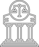 Court-Vektor-Symbol vektor