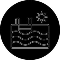 Schwimmbad-Vektor-Symbol vektor