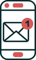 Email Benachrichtigung Vektor Symbol
