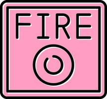 Feueralarm-Vektorsymbol vektor