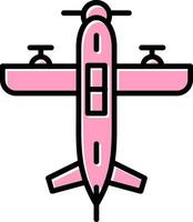 Wasserflugzeug Vektor Symbol