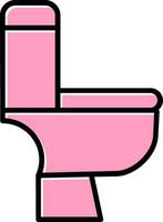 toalett sittplats vektor ikon
