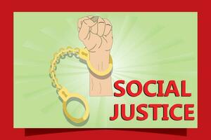 Sozial Gerechtigkeit oder Mensch Rechte. vektor