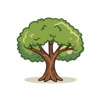 Baum mit Wurzeln Vektor Illustration