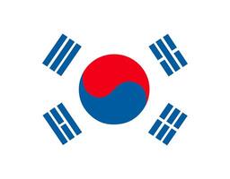 Süd Korea National Flagge Vektor. Süd Korea Flagge vektor