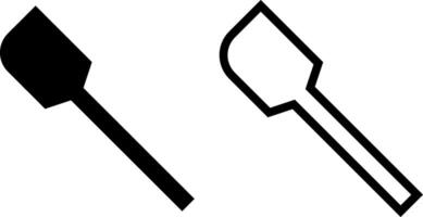 Silikon Spatel Symbol, Zeichen, oder Symbol im Glyphe und Linie Stil isoliert auf transparent Hintergrund. Vektor Illustration