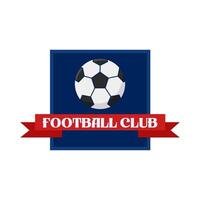 Fußball Verein mit Banner Illustration vektor