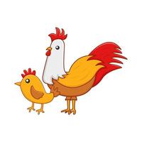 tupp djur- med kycklingar illustration vektor