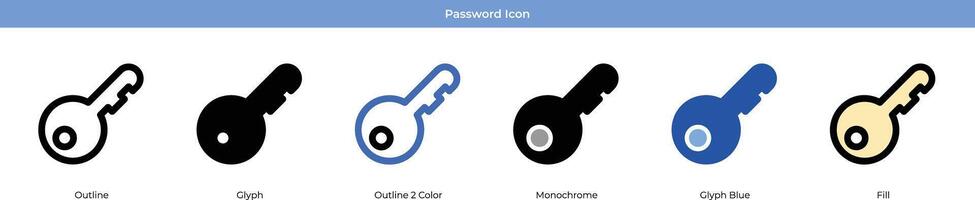 Passwort Symbol einstellen vektor