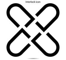 interlock ikon, vektor illustratör