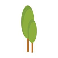 vektor platt design grön typ av träd