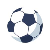 Vektor Fußball Ball Hintergrund im eben Stil