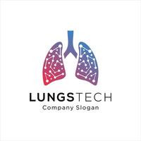 Mensch Lunge Logo Designs Vorlage Lunge Technologie Logo Design Vektor