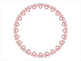 Rahmen Herz Hintergrund Valentinsgrüße Tag vektor