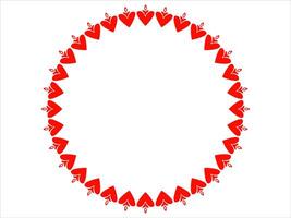 Valentinstag Herz Rahmen Hintergrund Illustration vektor