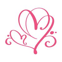 Hjärta kärlekstecken för evigt för lyckliga Alla hjärtans dag. Infinity Romantisk symbol kopplad, gå med, passion och bröllop. Mall för t-shirt, kort, affisch. Design platt element. Vektor illustration