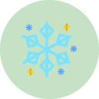 vinter- platt cirkel ikon vektor