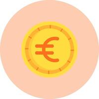 Euro eben Kreis Symbol vektor