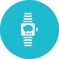 Smartwatch Wetter Vektor Symbol