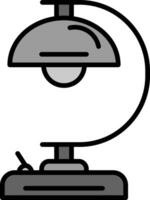 tabell lampa vektor ikon
