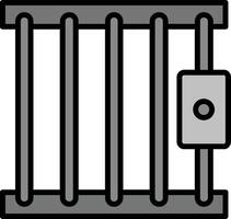 fängelsehus vektor ikon