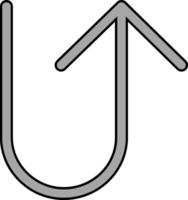 u Wende Vektor Symbol