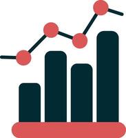 Balkendiagramm-Vektorsymbol vektor