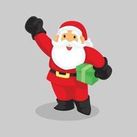 Weihnachtsmann Boxing Day Verkauf flache Design Banner Vorlage vektor