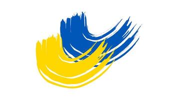 ukrainische Nationalflagge im Grunge-Stil vektor